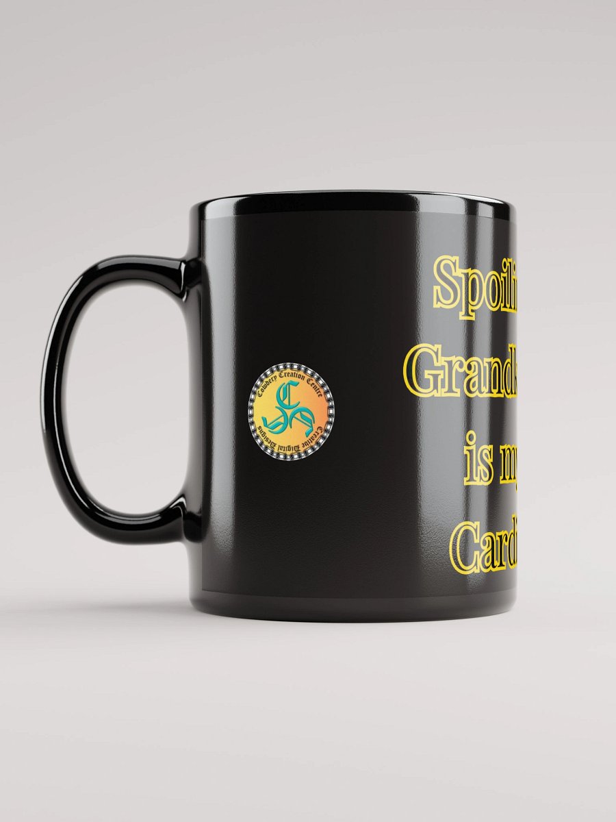 Spoiling Grandkids is my Cardio (Female) Glossy Black Mug product image (6)