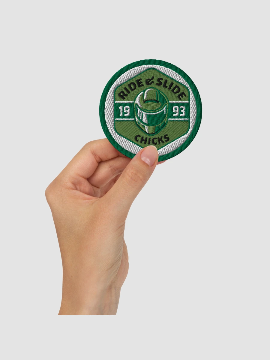 Ride & Slide Embroidered Patch ( Round) product image (2)