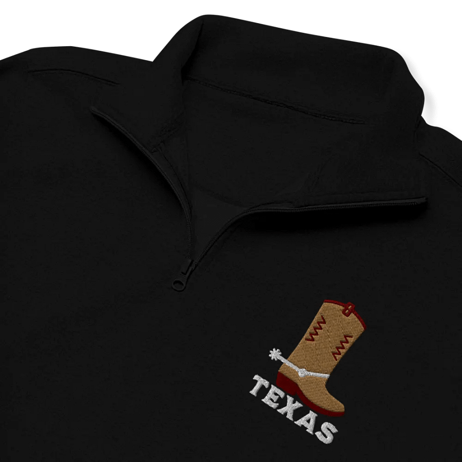 Texas Cowboy Boot Embroidery Half Zip product image (3)