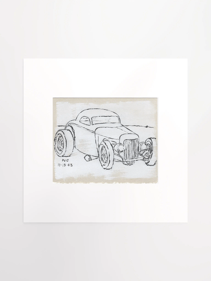 White Hotrod #4 Print product image (2)