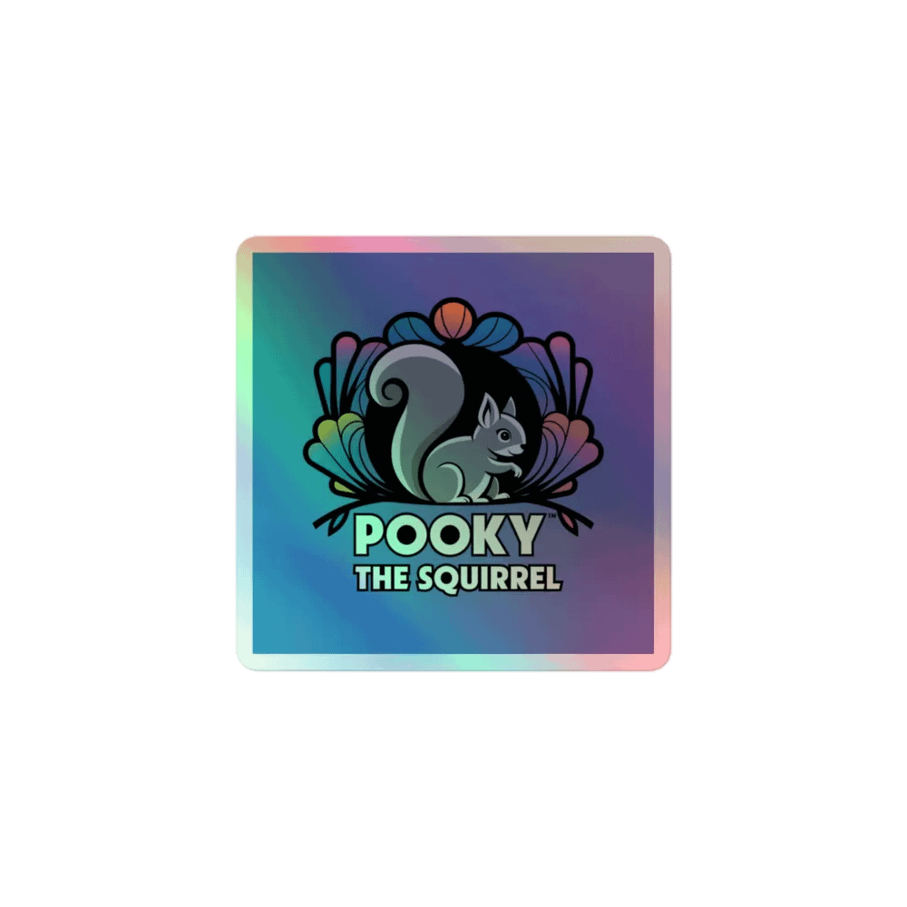 Pooky's Holographic Squirrel Sticker Sheet product image (1)