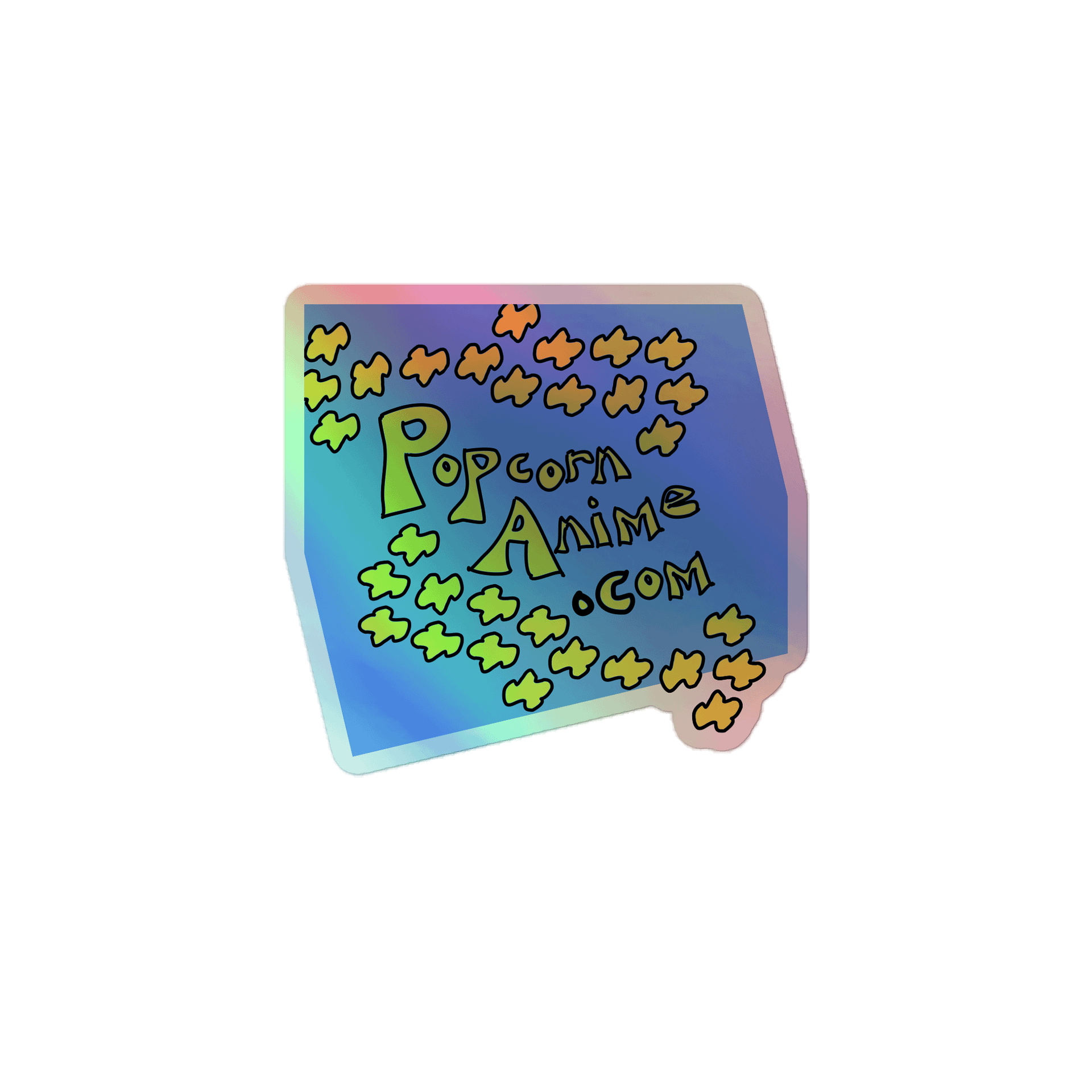 PopcornAnime Holographic Popcorn Sticker Sheet product image (1)