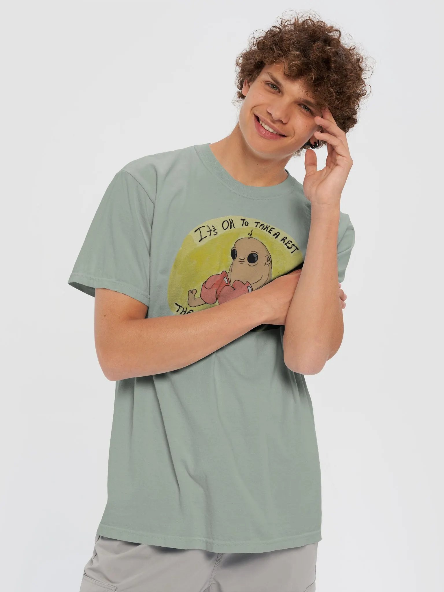 Fightin' Baby Needs A Rest Heavyweight T-Shirt product image (5)