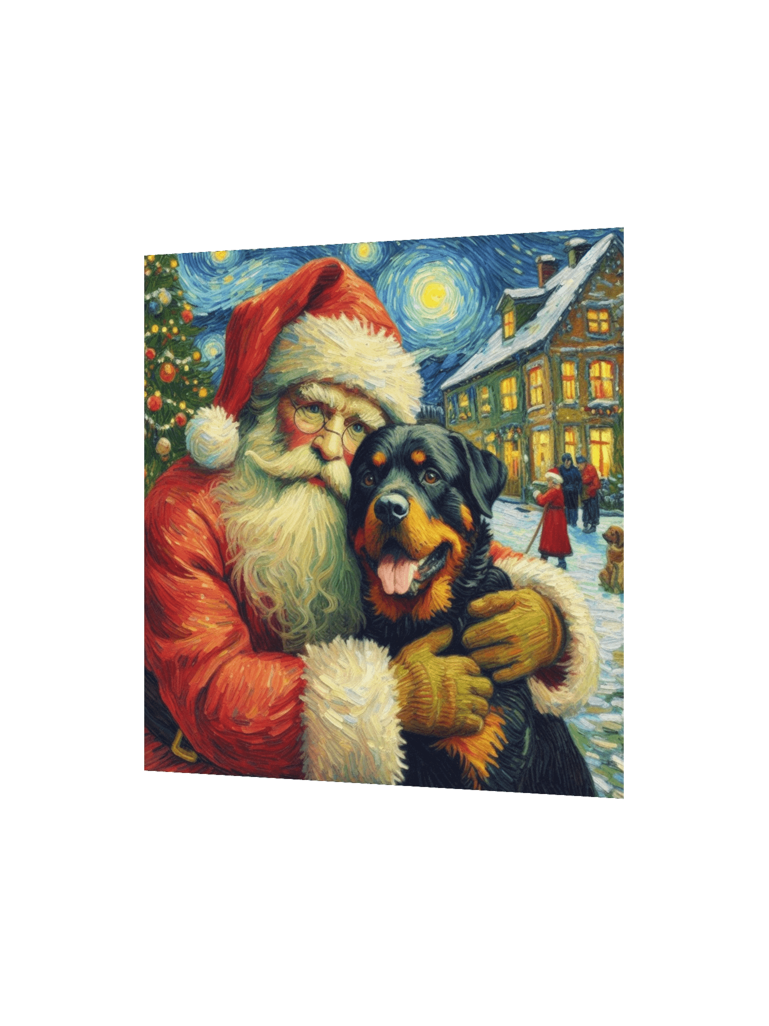 Rottweiler & Santa Matte Poster product image (6)