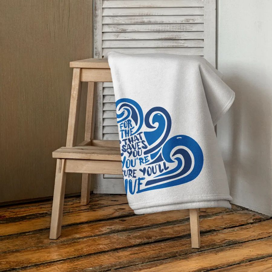 Swim for the Music Towel | Jack's Mannequin Lyric product image (5)