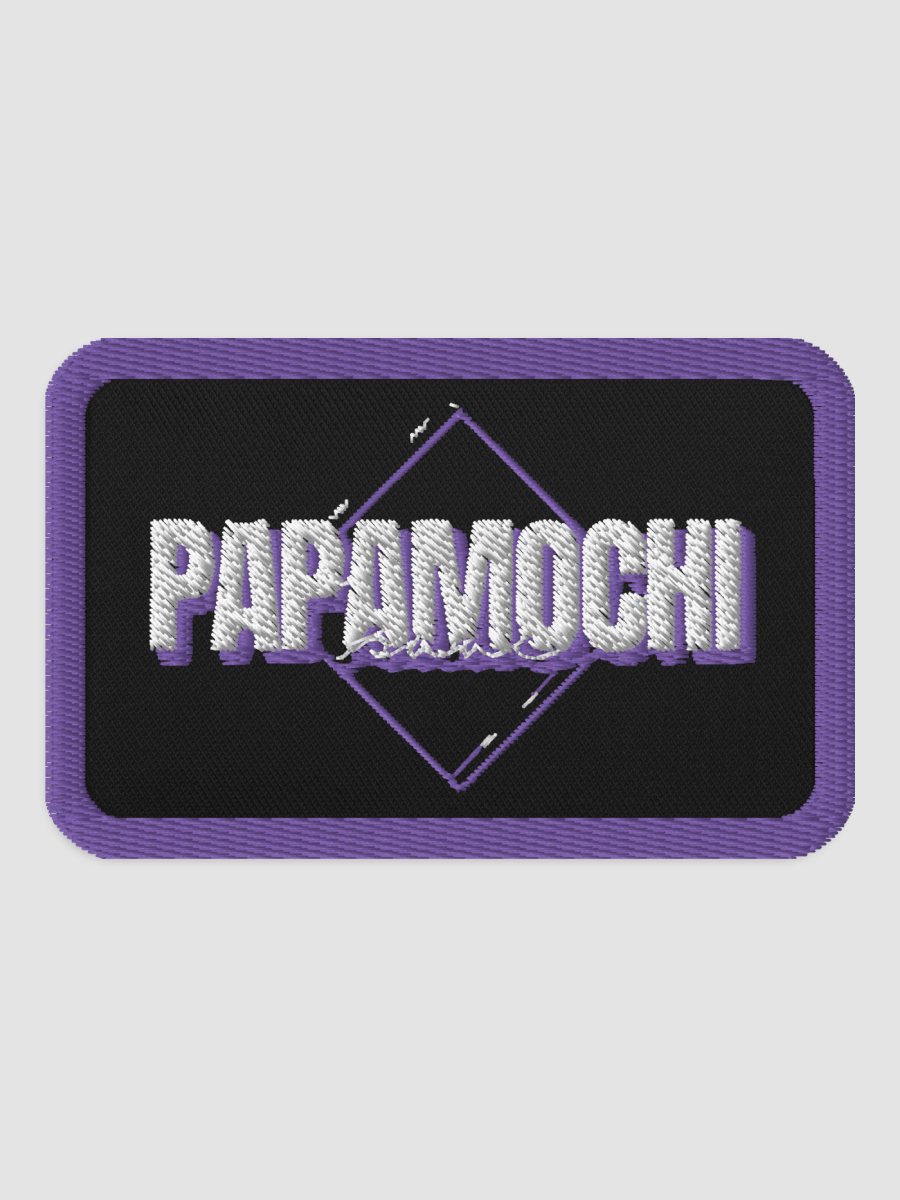 [PapaMochi_Isaac] Embroidered Patches - Rectangle 3.5″×2.25″ product image (1)
