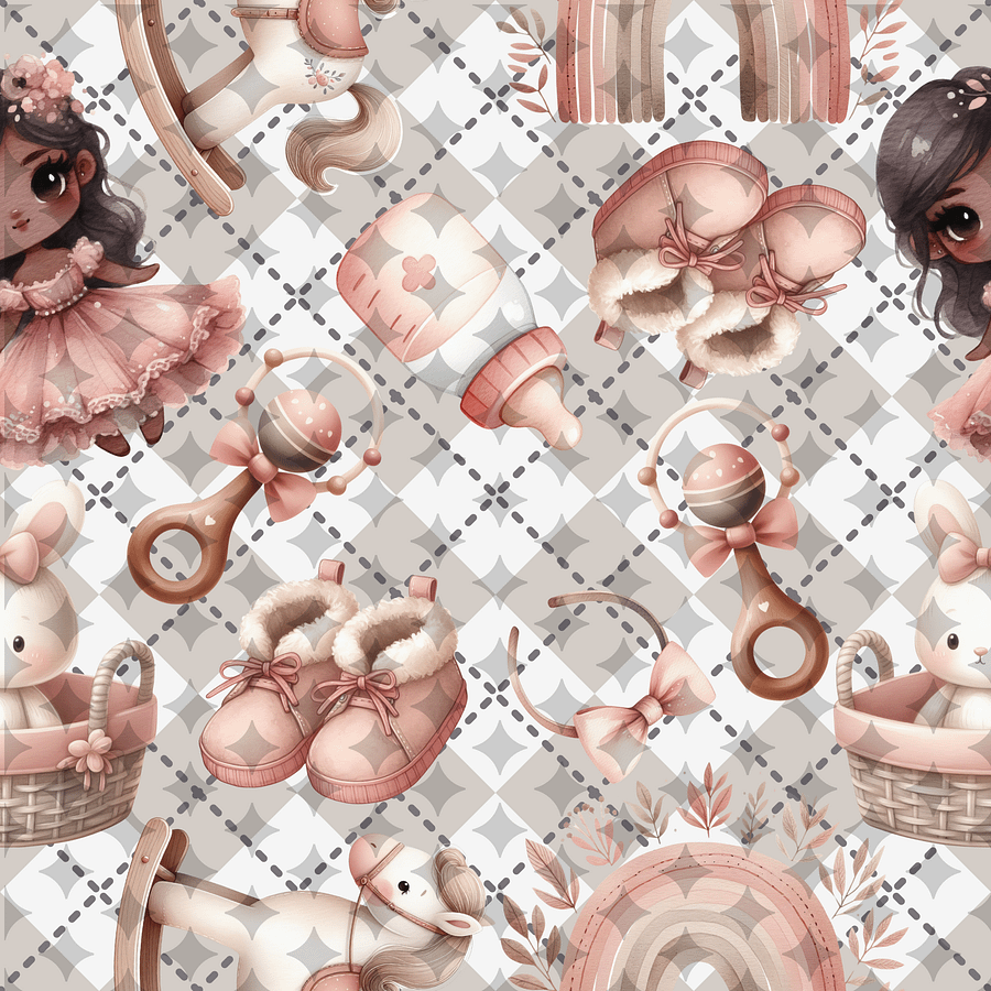 Boho Baby Seamless Pattern product image (1)