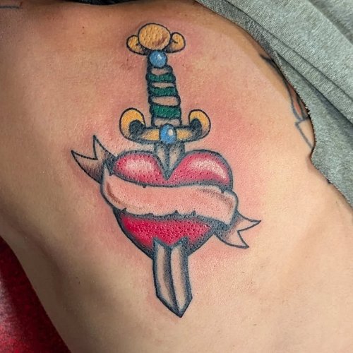 Rework / Fixup of an old home tattoo. Pretty happy with how it turned out considering I couldn't change what was already ther...