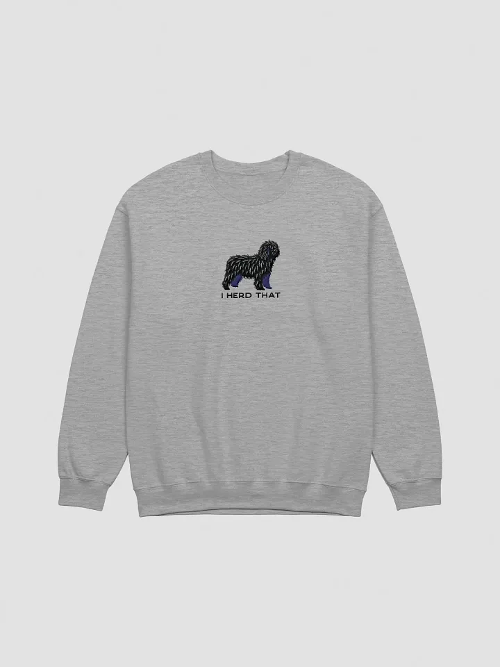 I Herd That Sweatshirt (Embroidered) of a Spanish Water Dog(Black) product image (10)