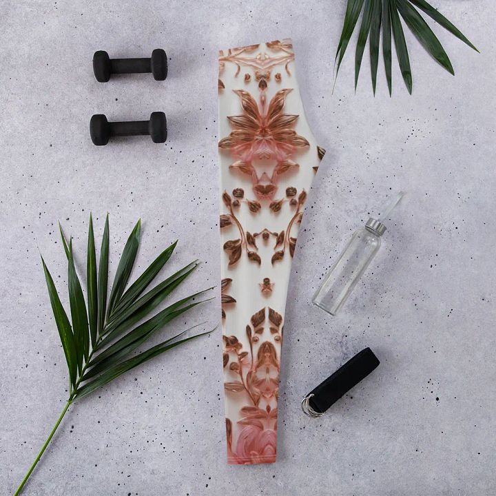 Pink Floral Leggings product image (2)