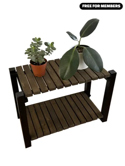 [Build Plans] Two 2x4s Horizontal Plant Stand product image (1)