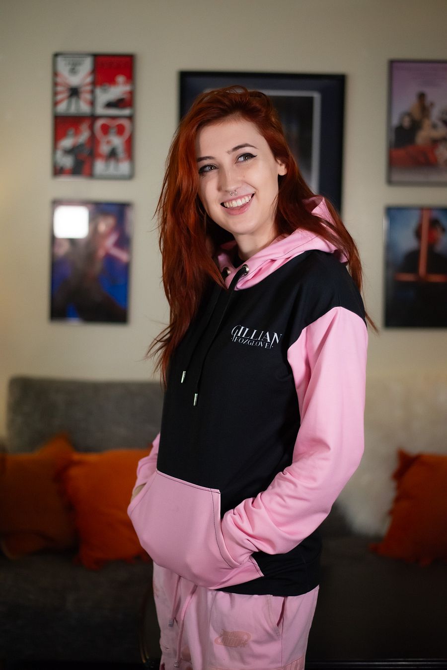Gillian Foxglove Knight and the Fox Hoodie (Pink) product image (2)