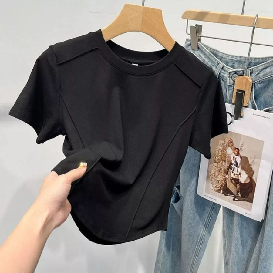 Slim T-shirt Skinny Woman Clothes New Harajuku top for Women Girl product image (5)