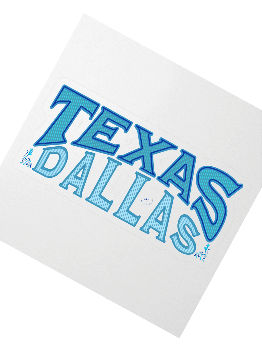 Dallas Texas Vibes Kiss Cut Sticker product image (2)