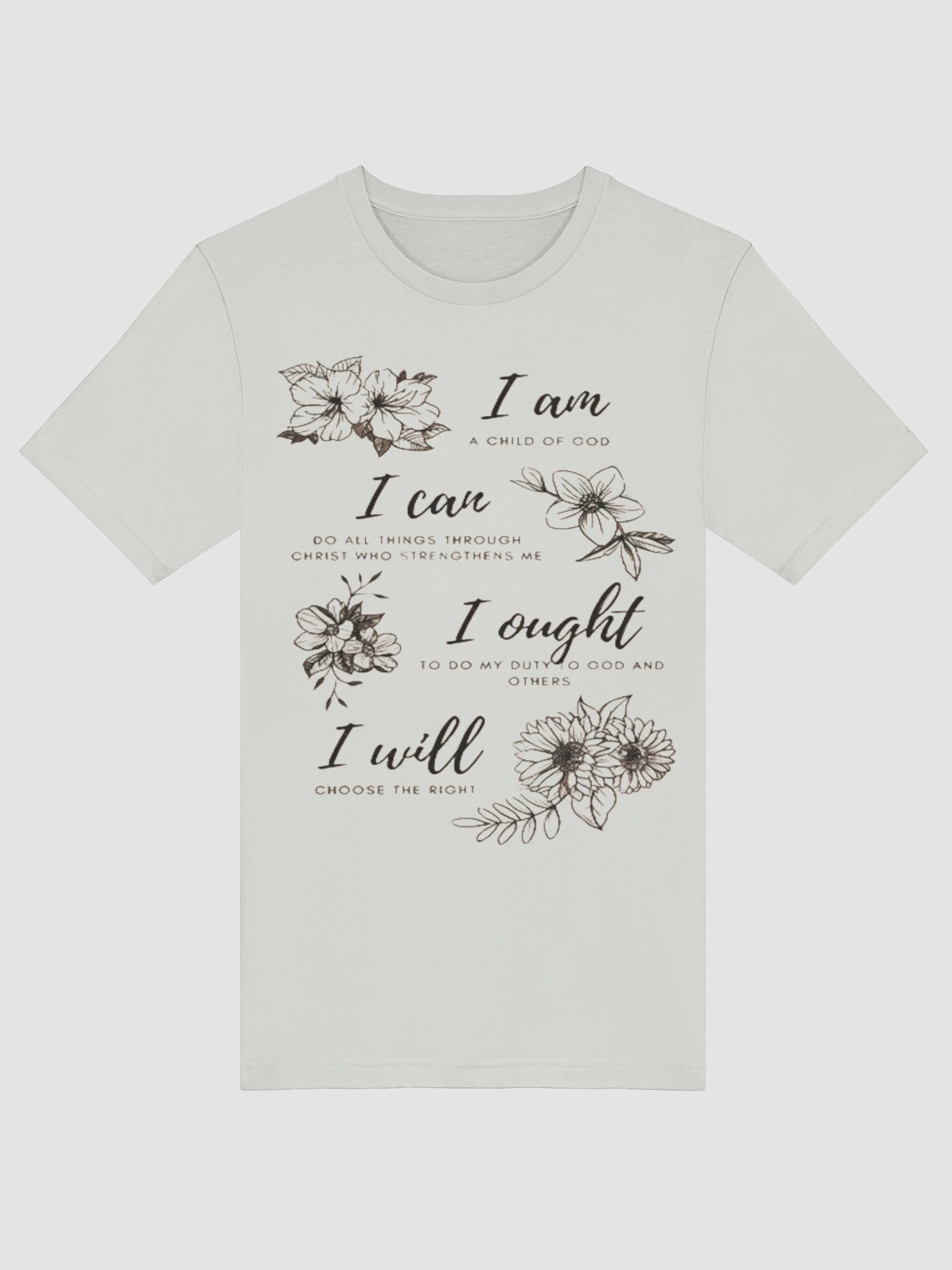 I am Floral Inspirational T-Shirt product image (30)