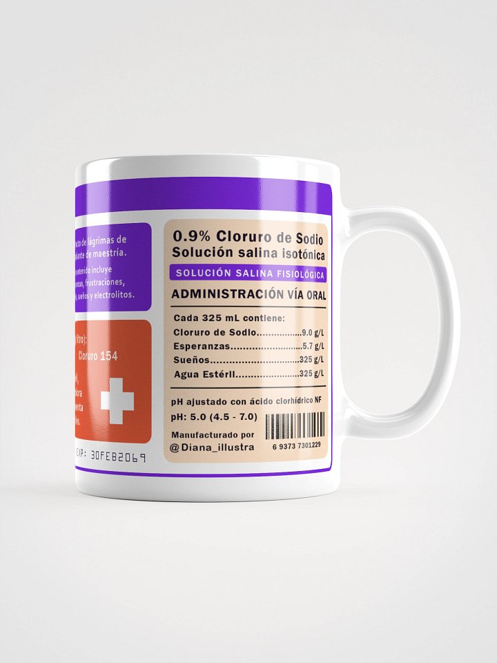 "Lágrimas de estudiante de maestría" (SPANISH) Ceramic mug product image (2)