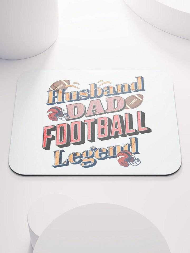 Husband Dad Football Legend Mouse Pad product image (1)
