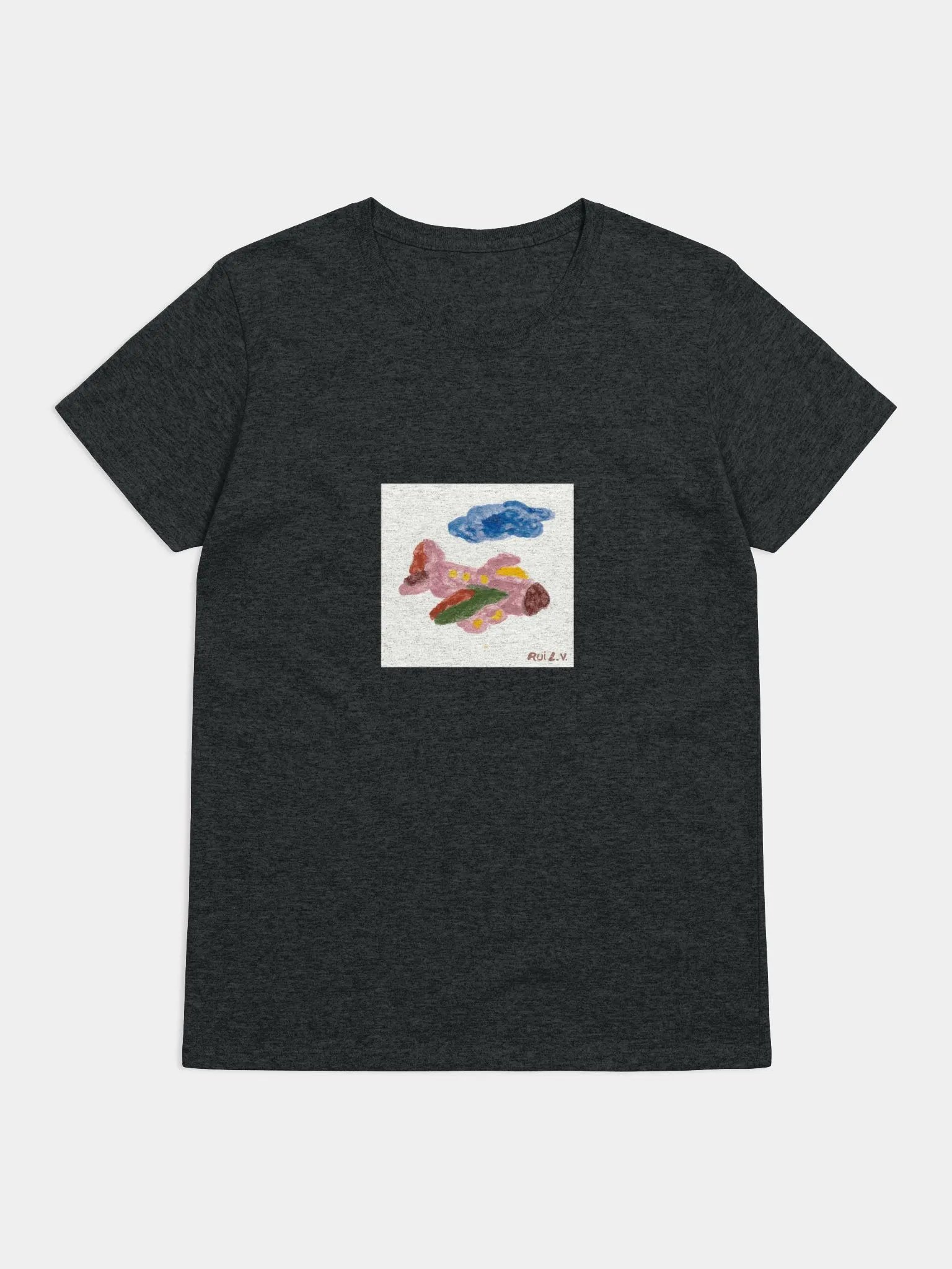 Kid Airplane (Gildan Women's Heavy Cotton T-Shirt) product image (1)