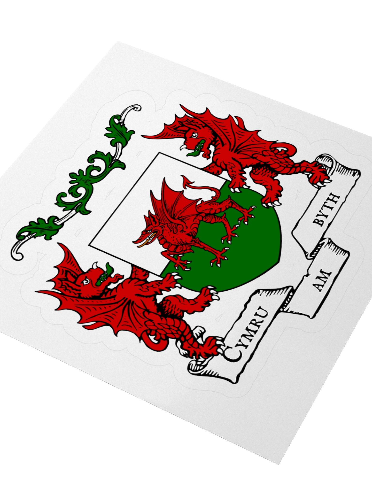 Cymru am Byth Kiss Cut Sticker product image (9)