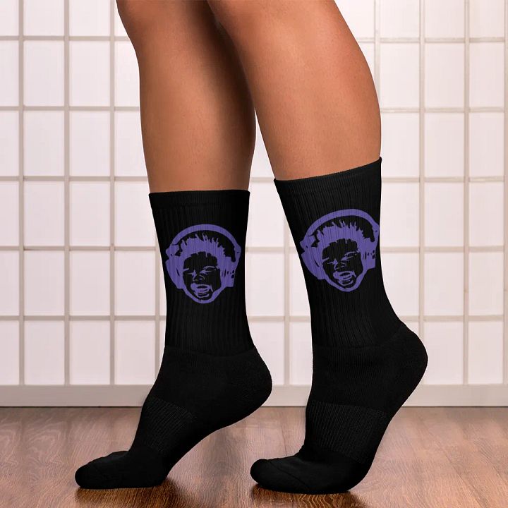 Screaming Baby Socks (Purple print) product image (1)