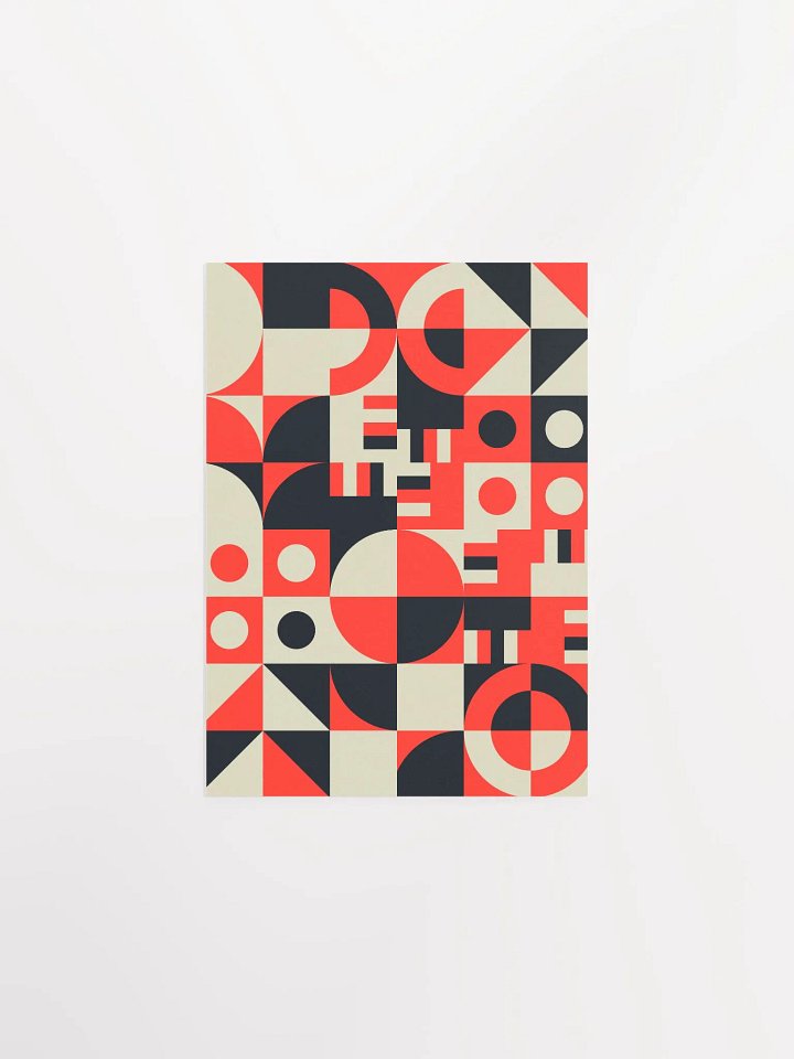 Red Geometric Pattern Print product image (1)