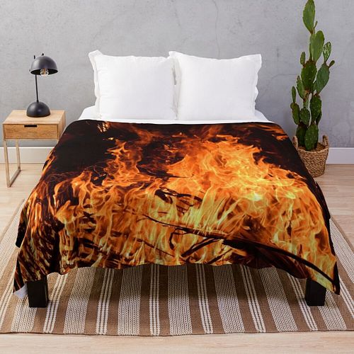 Fire, flames at night, campfire Throw Blanket frome Redbubble

LINK: https://www.redbubble.com/i/throw-blanket/Fire-flames-at...