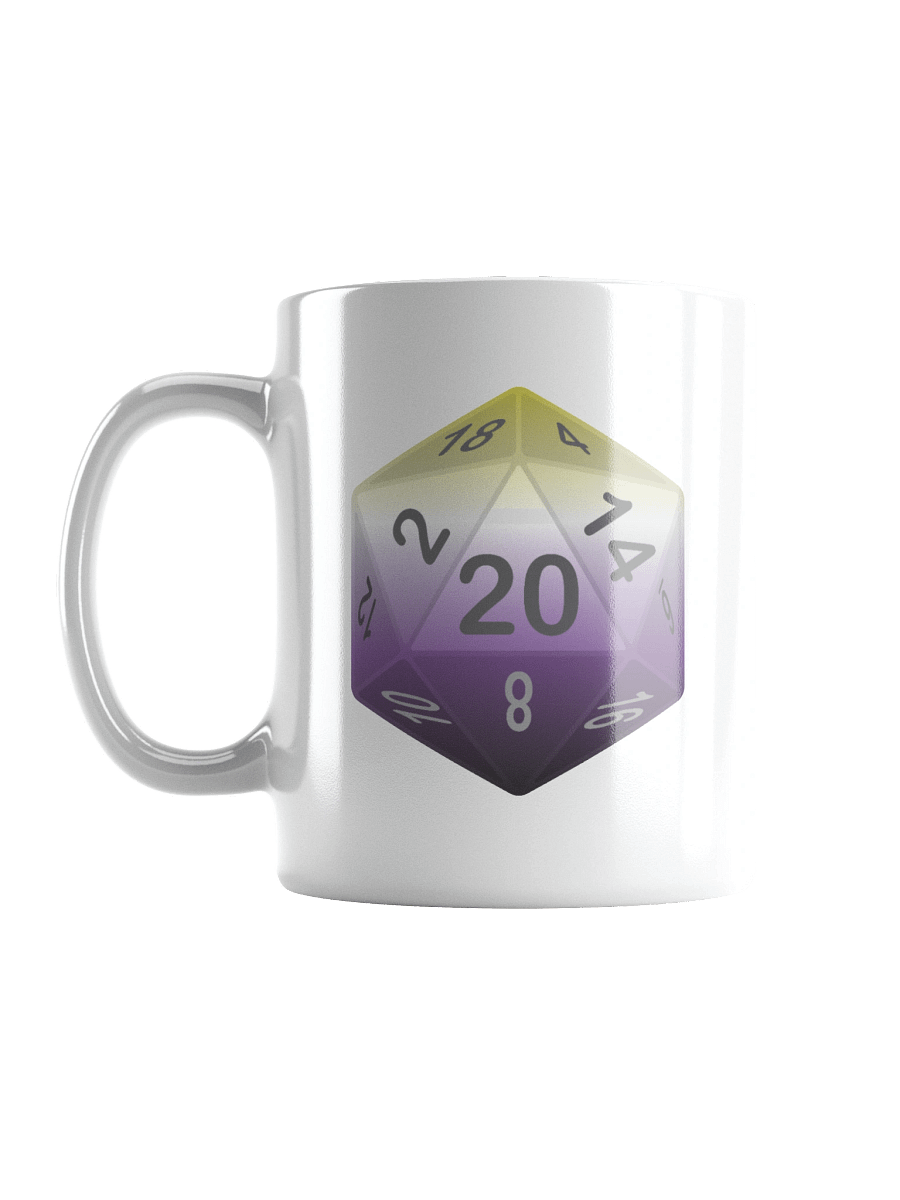 Non-binary Pride D20 Mug product image (16)