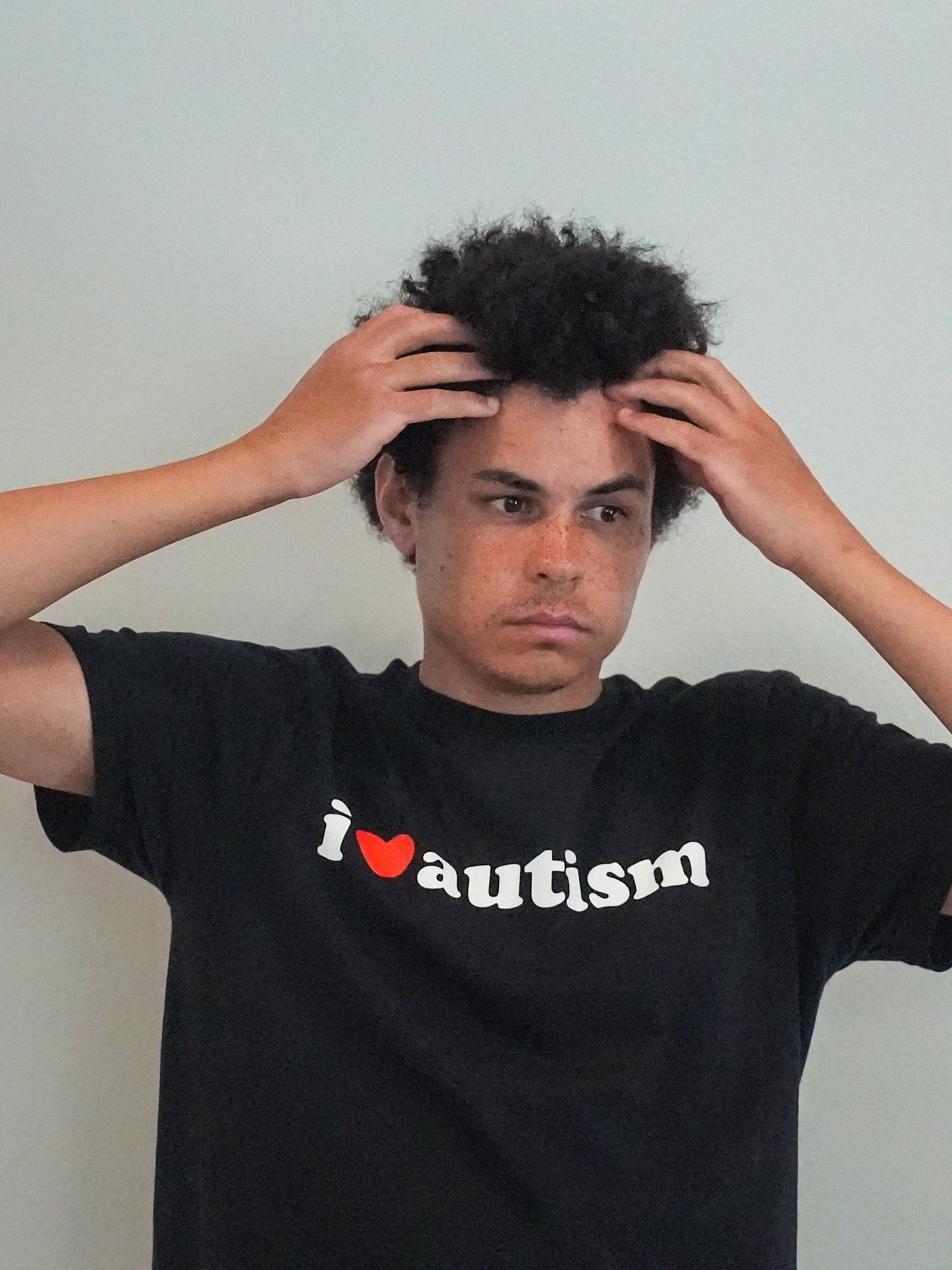 I Heart Autism Black Tee product image (5)