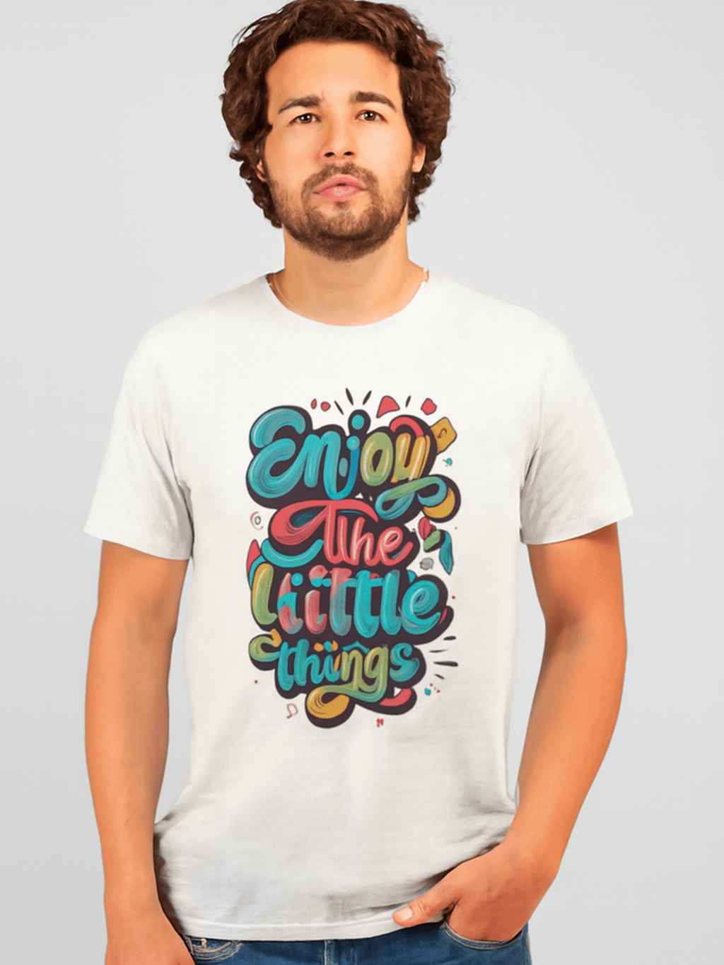 "Enjoy The Little Things" Stylish Design T-Shirt product image (1)