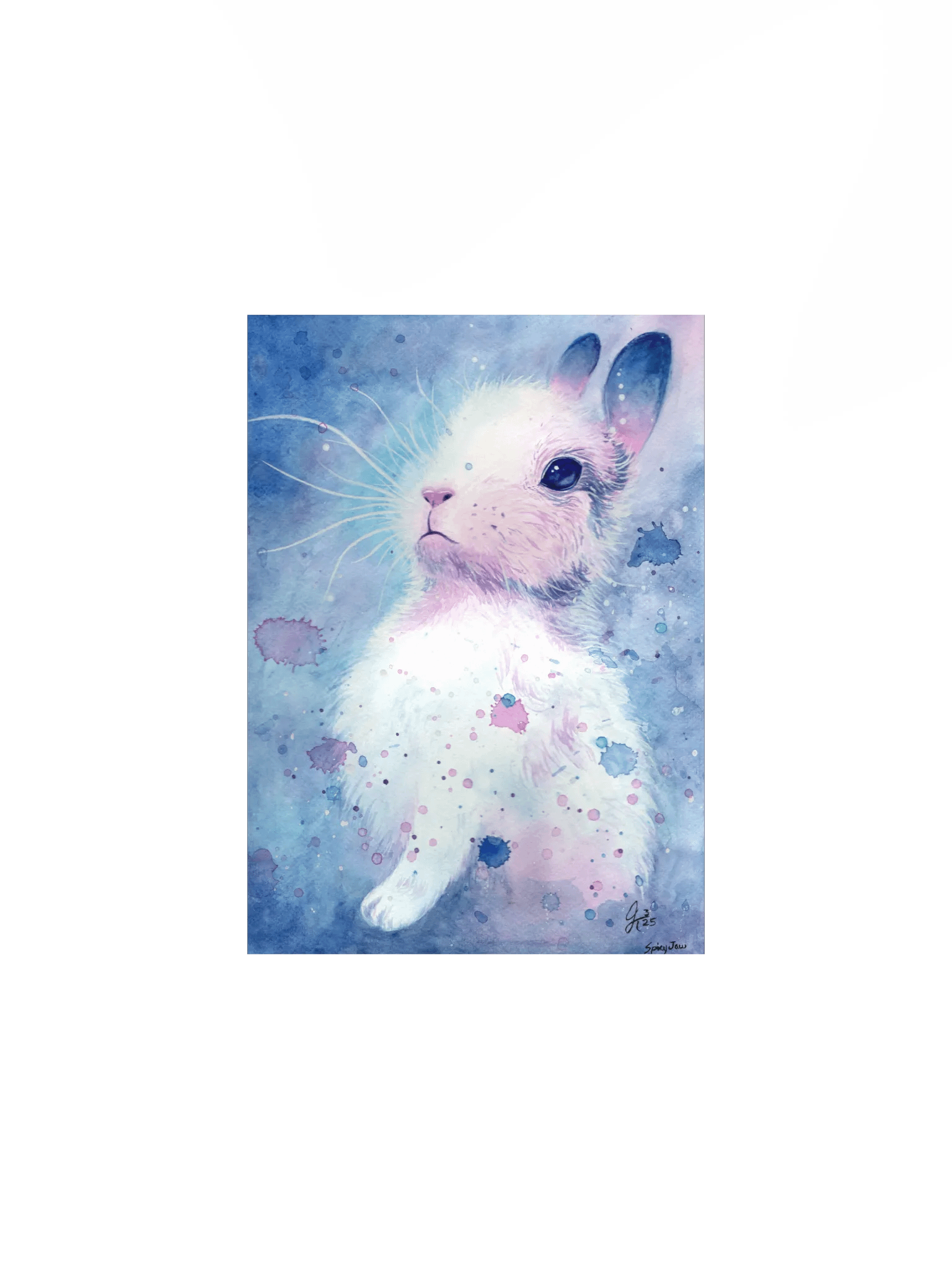 Whimsical Fluffy Bunny Poster product image (4)