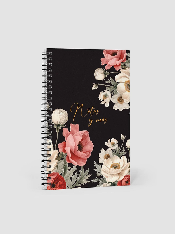 Golden Floral Notes Spiral Notebook product image (1)