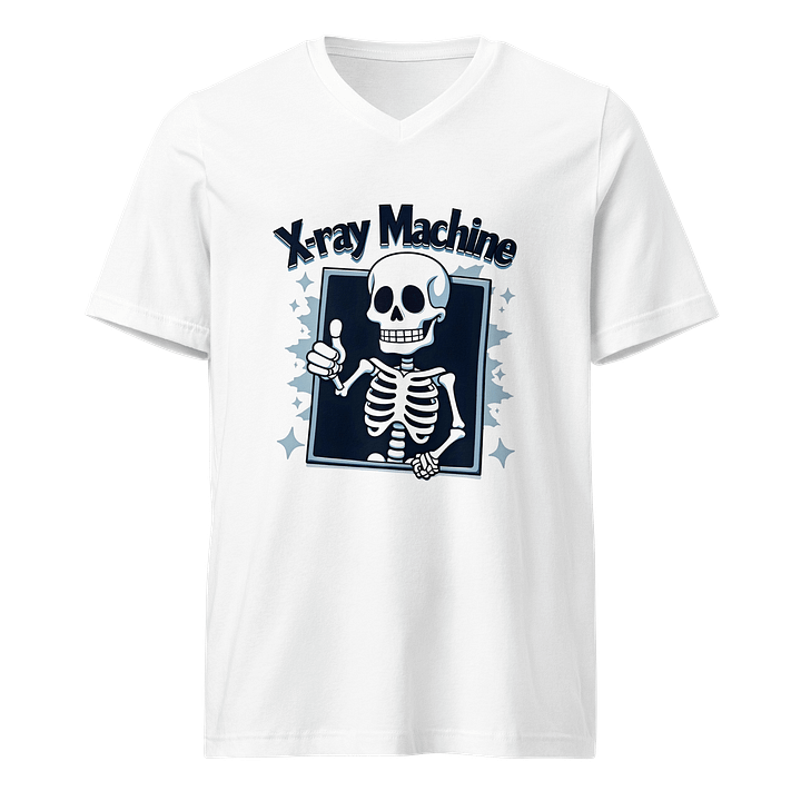 X-Ray Thumbs-Up Skeleton V-Neck Tee product image (1)