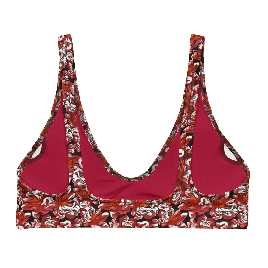 Fire Flower | Recycled Padded Bikini Top product image (7)
