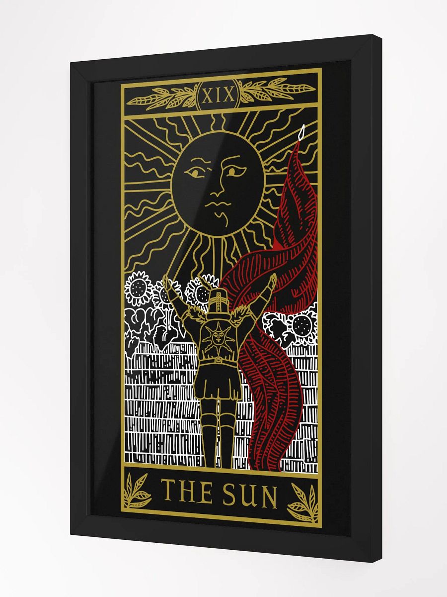 Praise The Sun Tarot Card Framed Print 12x18 product image (2)