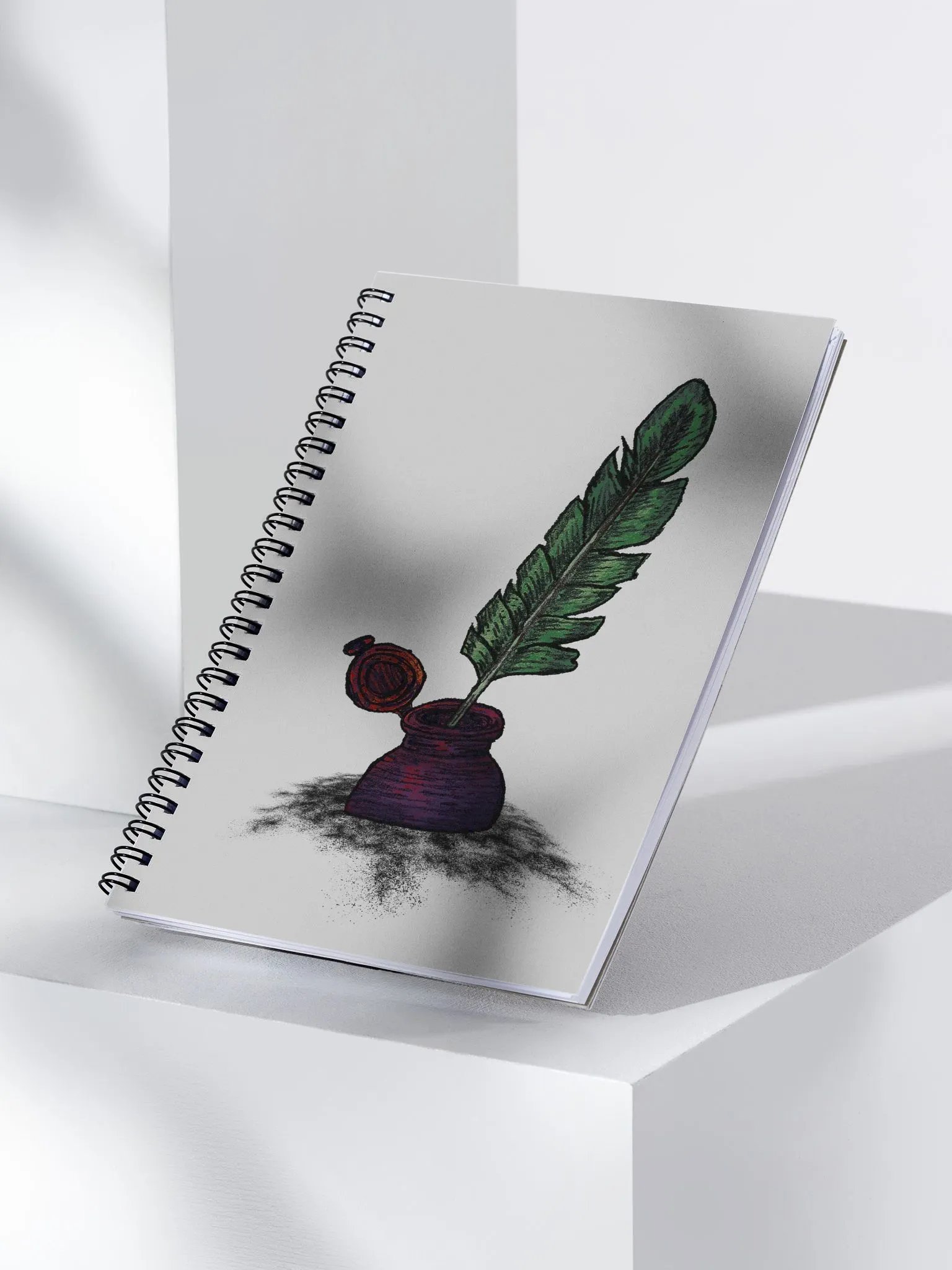 Illegible Script Spiral Notebook product image (1)