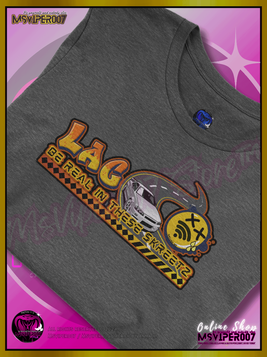 T-Shirt - MsViper007's "Lag Be Real in these Skreetz [yellow]" Gaming Comfort T-shirt By Anna H. product image (3)