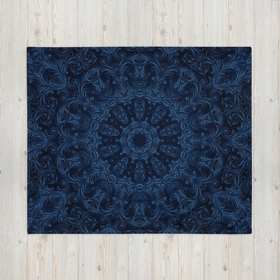 Blue Kaleidoscope Throw Blanket product image (16)