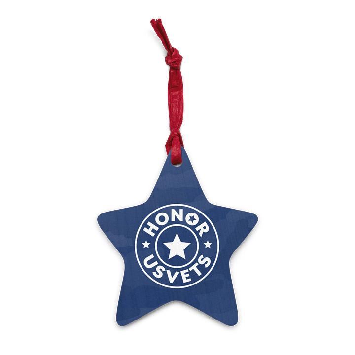 HONORUSVETS - BLUE STAR ORNAMENT product image (1)
