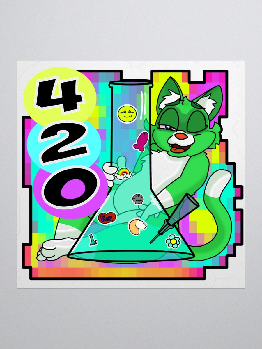d20 Bong Pinup 2025 Sticker product image (3)