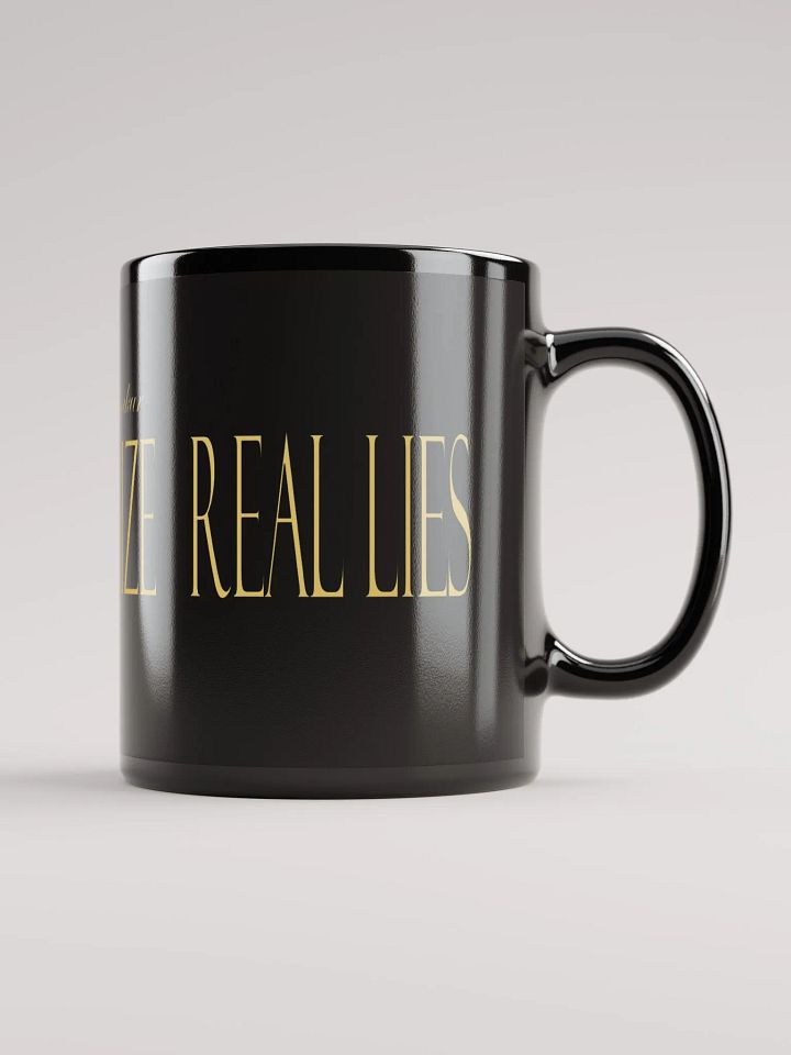 Real Eyes Realize Real Lies - Tupac Shakur - Black Glossy Mug product image (2)