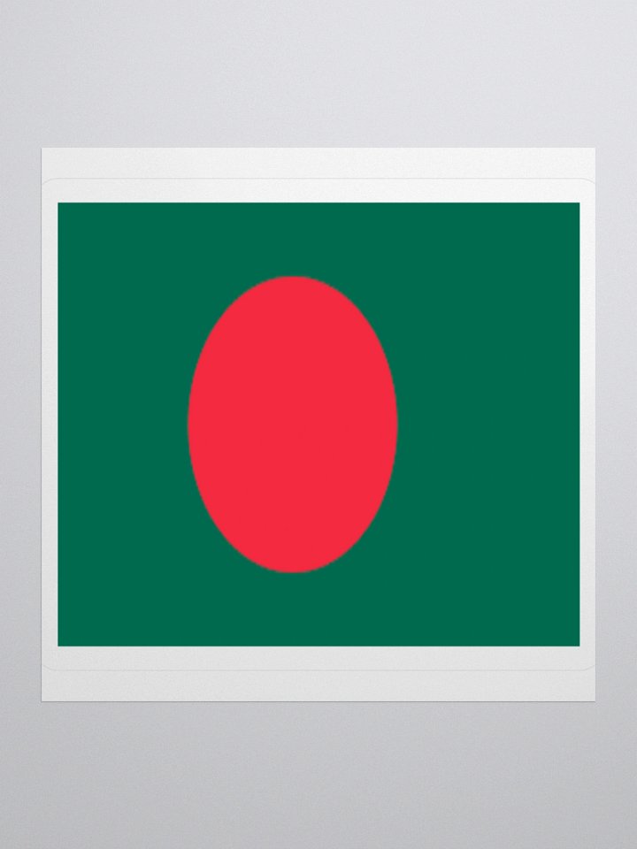 Exclusive Bangladesh Flag Kiss-Cut Stickers - High-Quality Vinyl, Multiple Sizes product image (3)