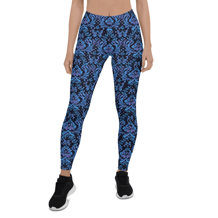 Navy All-Over Print Leggings product image (1)