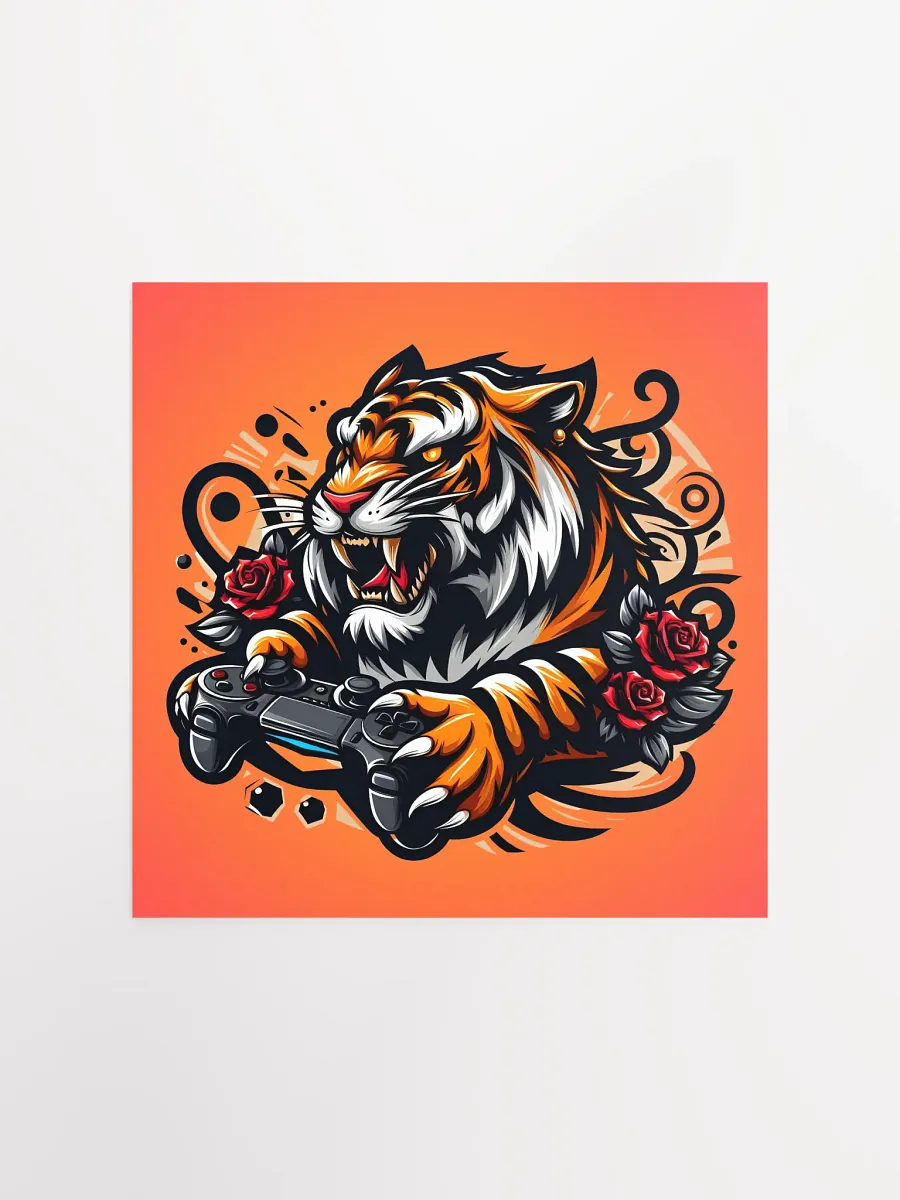 Fierce Tiger Gaming Poster product image (1)