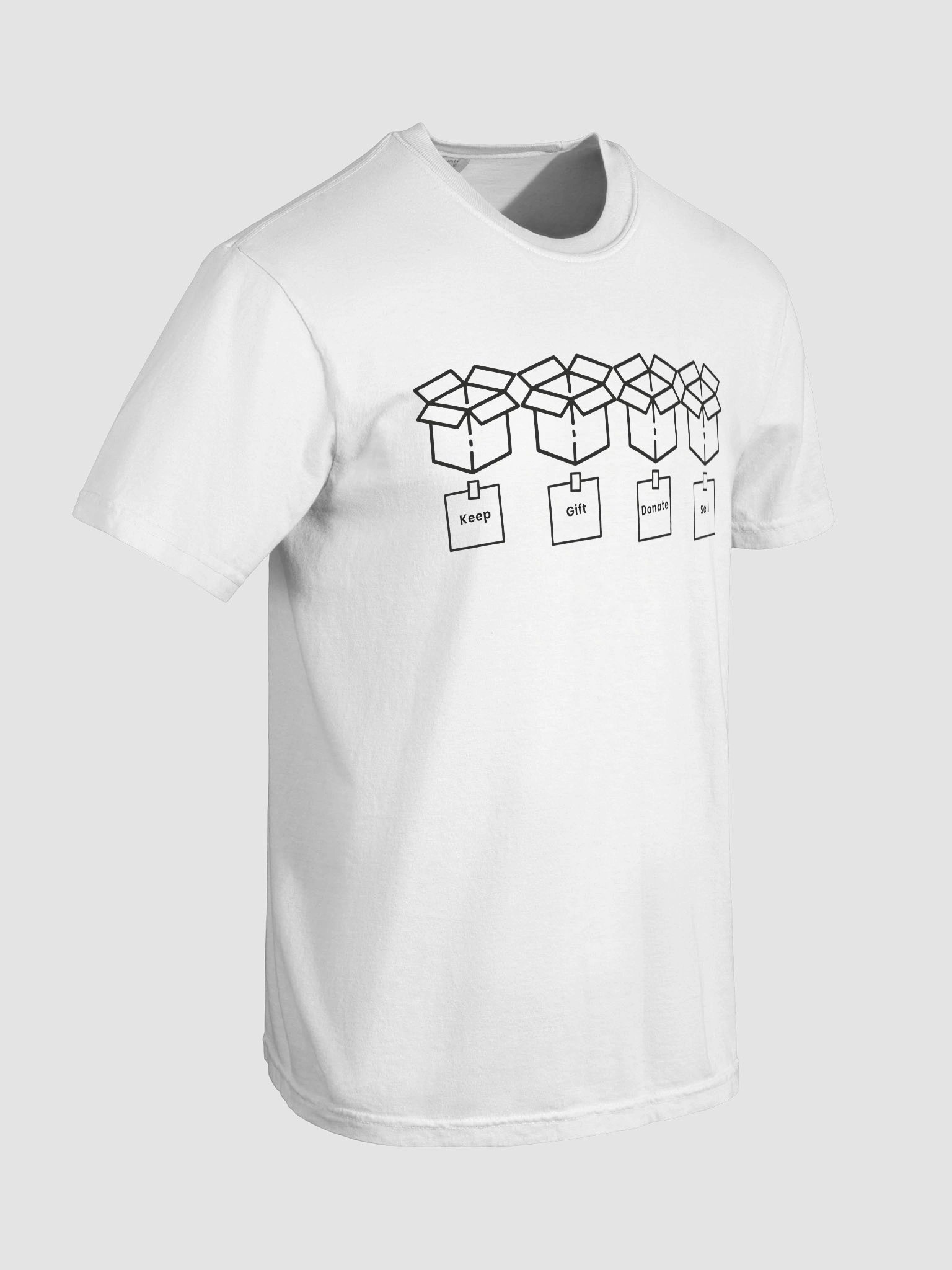 KGDS Minimalist Decision Flow T-Shirt – Keep, Gift, Donate, Sell product image (8)