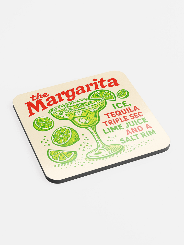 Margarita Cocktail Coaster – Vibrant Retro Barware product image (1)