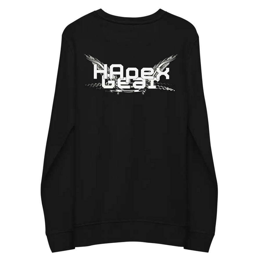 Unisex Organic Sweatshirt - White HApex Gear White Logo product image (6)