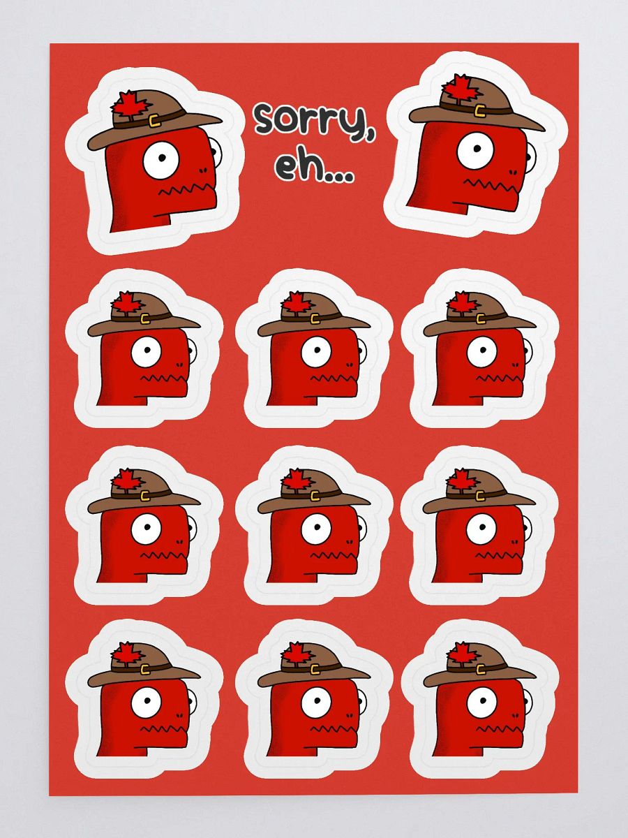 danisaurCanada Sticker Sheet product image (1)
