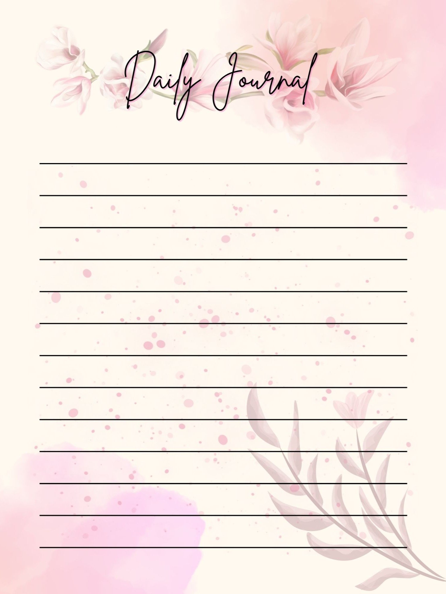 Pink and Black Feminine Journal product image (2)