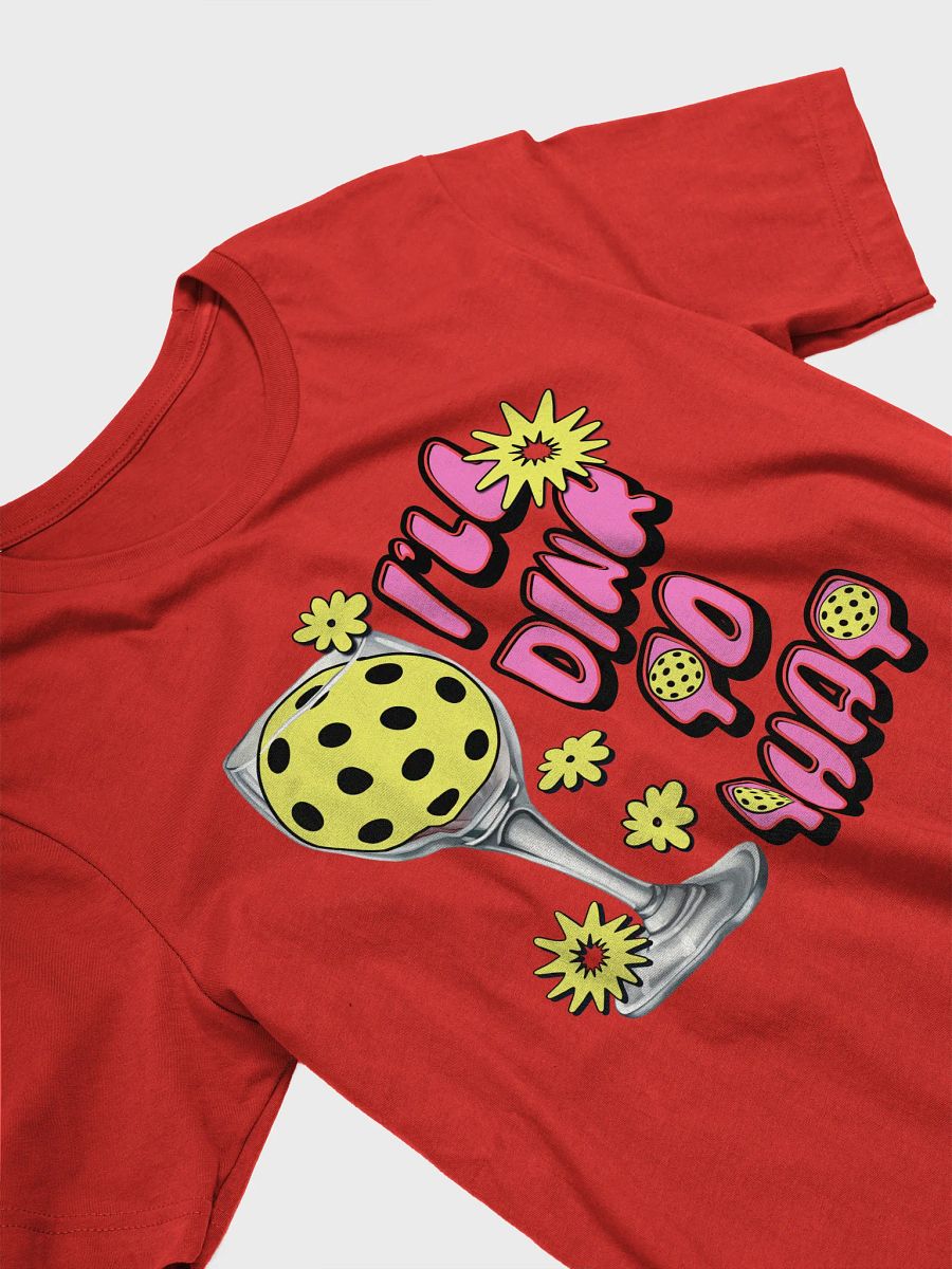 Ill Dink To That Pickleball Starry Wine Glass T-Shirt product image (2)