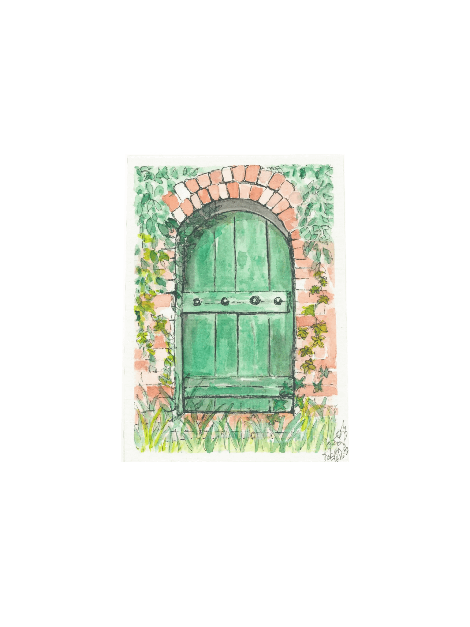 Green Door Print product image (4)